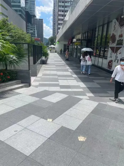 Dalle de pierre naturelle Chine gris/jaune granit de marbre absolument noir pour carrelage de sol extérieur intérieur/carrelage mural/voie d'entraînement pavé/pavés/escalier