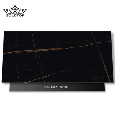 Pierre naturelle de Chine Beige/gris/rouge Portoro Laurent/marbre noir/or pour la conception intérieure de comptoir de sol mural